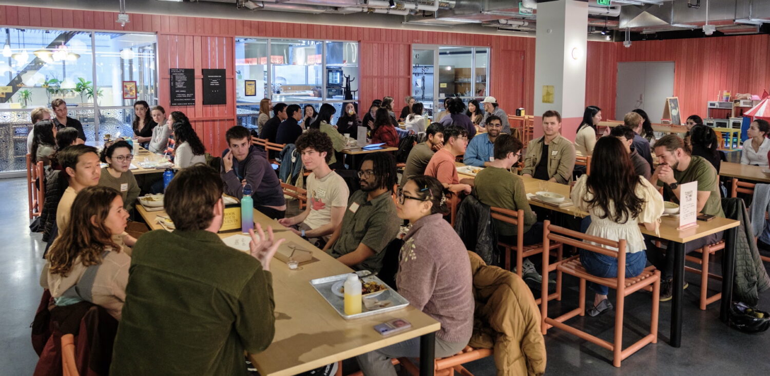 Gen-Zers gather to build relationships and discuss climate solutions in San Francisco, CA. Photo credit: Climate Action Club